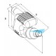 BARBOTEUR 7L Ø40,5/45,5/50,5MM - 485x150x220MM