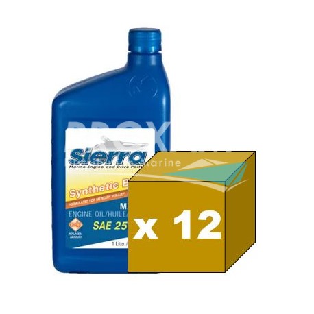 HUILE MOTEUR 25W50 SIERRA SEMI SYNT 948ML (CARTON DE 12)