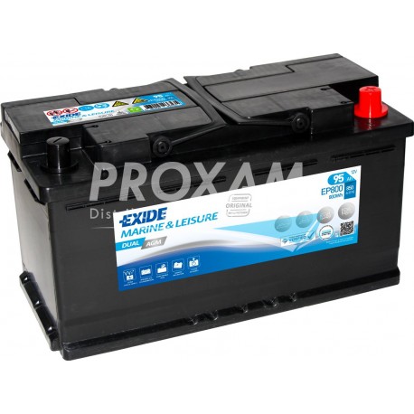 BATTERIE EXIDE DUAL AGM 95AH