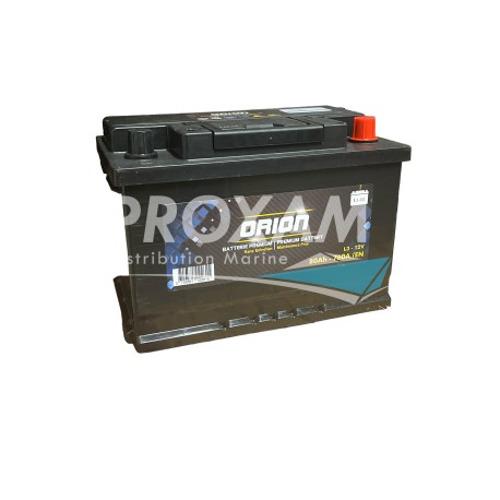 BATTERIE DEMARRAGE ORION 12V 80AH 760A(EN) 278x175x190MM