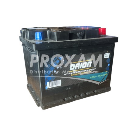 BATTERIE DEMARRAGE ORION 12V 62AH 540A(EN) 242x175x190MM